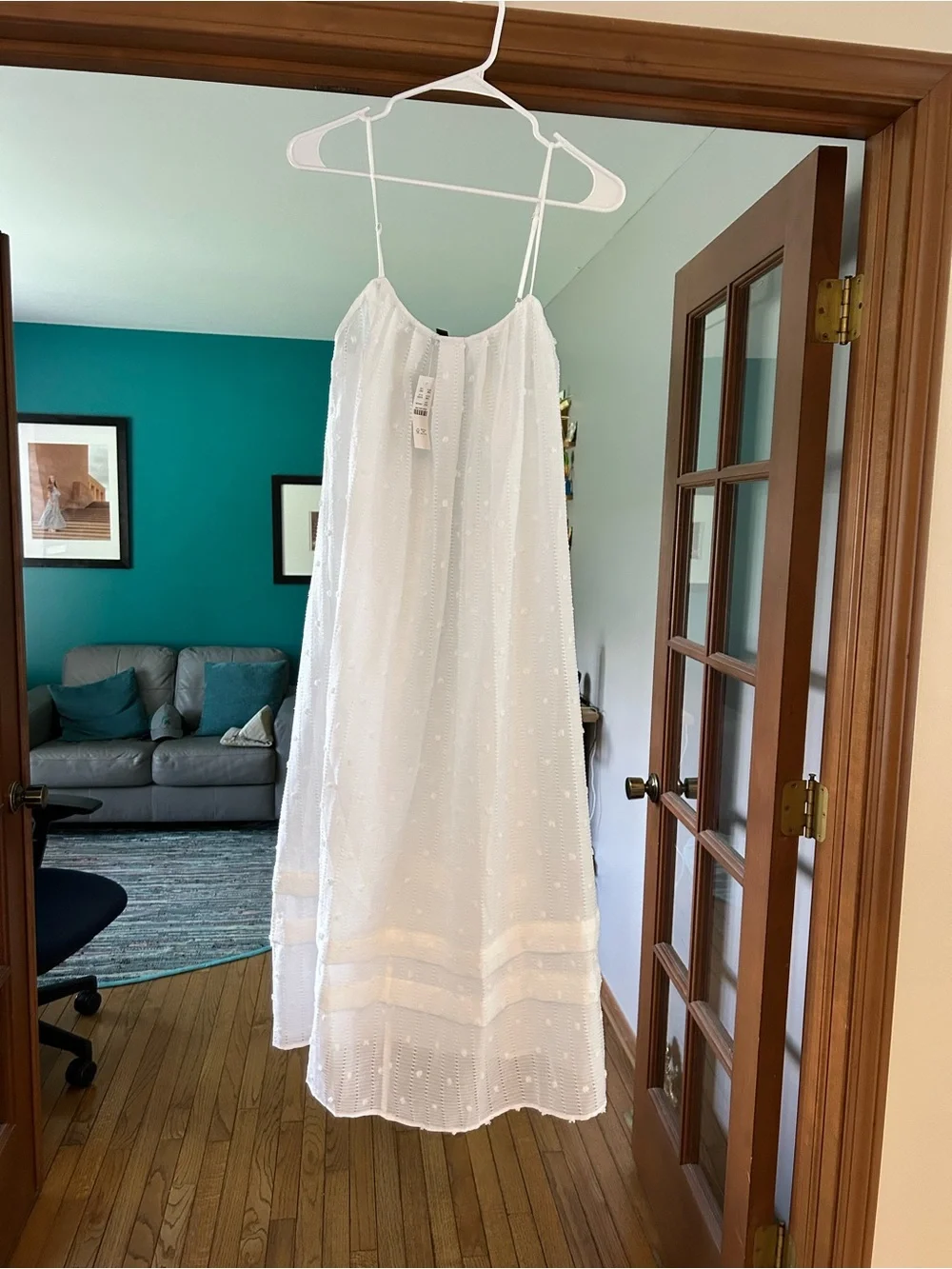 Women’s White Eyelet Beach Sundress